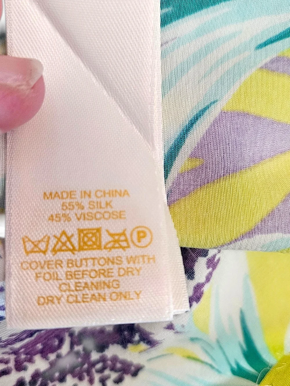 Kate Spade Yellow & Lavender Floral Print Peter Pan Collar Silk Dress